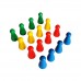Set 16 Pioni colorati pentru jocuri educative si de societate