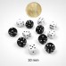 Set 12 zaruri 10 mm, bine finisate, pentru Table si alte jocuri