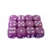 Set 12 zaruri de 12 mm, mov, de calitate, plastic opac